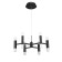 NIAMI chandelier, 48W Led, 4000k, 2976lm, black color