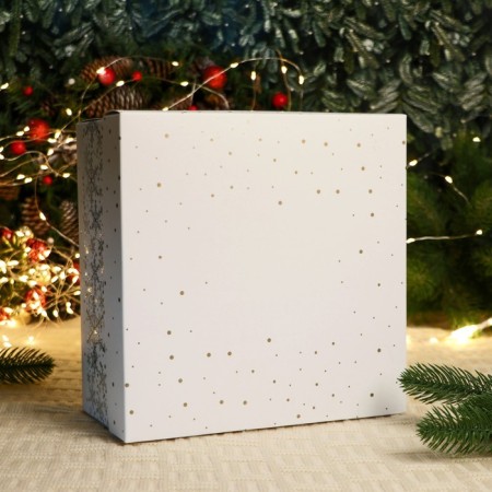 A set of 4 Christmas balls of 80 mm "Winter composition"-4