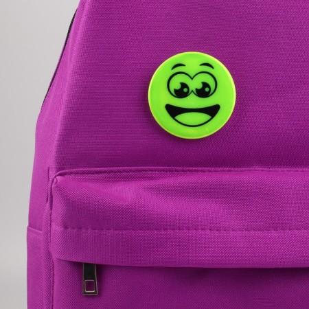 Reflective icon "Surprised smile", d = 5.8 cm, color mix-1