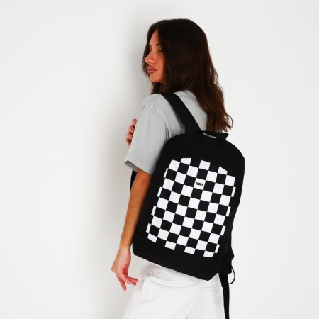 Backpack school textile Lucky, 46x30x10 cm, vertical pocket, black color-8