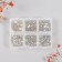 Decor for creativity Glass "Rhinestones. Gold" d = 2-4.8 mm nr 1188 pcs 6x8x1.5 cm