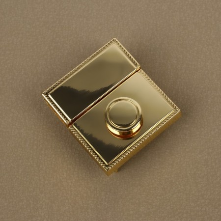 Bag -4.7 cm fastener, 4.3 × 4.7 cm, gold-1