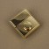 Bag -4.7 cm fastener, 4.3 × 4.7 cm, gold