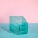 Pot for orchids, 2 l, 12.5 × 19.5 cm, plastic, transparent-turquoise