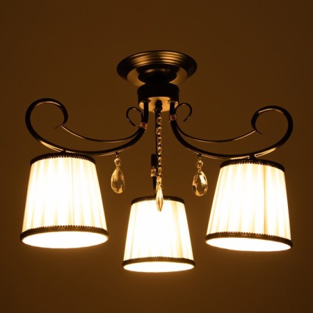 Jenny chandelier 3XE14 40W black and gold 56.5x56.5x36.5 cm Bayerlux-2