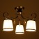 Jenny chandelier 3XE14 40W black and gold 56.5x56.5x36.5 cm Bayerlux