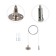 A set of cable suspensions for the tire pipeline with a height adjustment, 2m (2 pcs.) Rexant