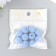 Beads for creativity velvet spraying "Blue sky" set 10 pcs d = 1.4 cm