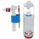 Set with side eyeliner "Ani Plast" WC8010, 1/2 ", plastic, white button