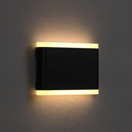 Facade lamp "Glover", FSD-078, 10 W, 3000K, IP65, 220 V, plastic, black-3