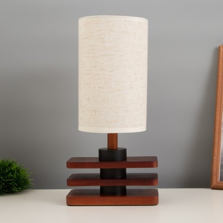 Table lamp "Carter" 1x40W E27 red walnut 12x25x33.5cm-2