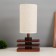 Table lamp "Carter" 1x40W E27 red walnut 12x25x33.5cm