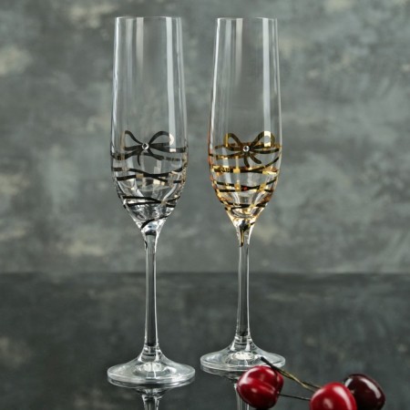 A set of glasses for champagne Viola, 190 ml, 2 pcs.
