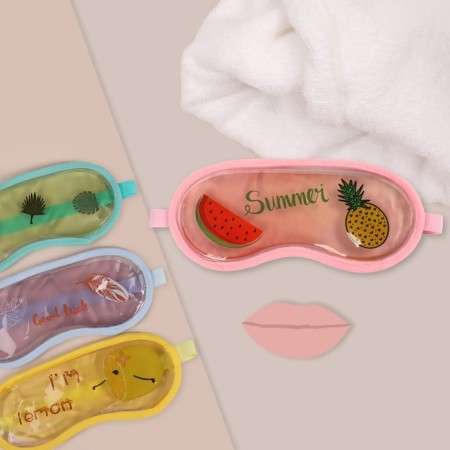 Gel mask for the area around the eyes "Tropical mood", 20 × 8.6 cm, color mix-1