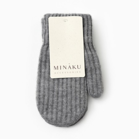 Baby mittens minku, dark gray color, 18 cm-3