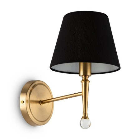 Wall lamp 40W, 1HE14, 28.5x17 cm, brass-2