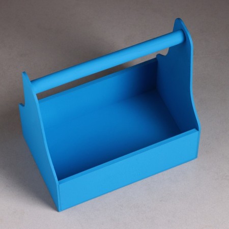 Kashpo wooden 20 × 12.5 × 20 cm stella mono, with a handle, blue give beautifully-2