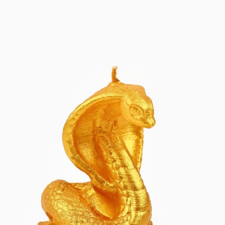 New Year's candle "Snake on Coins", for the New Year, Golden, 78 x 61 x 52-4