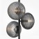 Suspension lamp Maytoni Mod268PL-03B, 3CHE14, 40W, 32.5x32.5x351 cm, Black color black