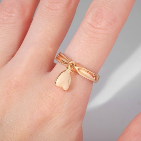 Ring "Heart" air, color gold, dimensionless-2