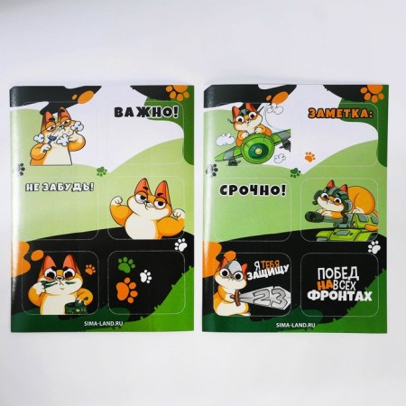 Gift set "Cat" Notepad A6, icon, stickers and pencils 2 pcs-6