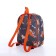 Baby backpack on lightning, external pocket, gray/orange color