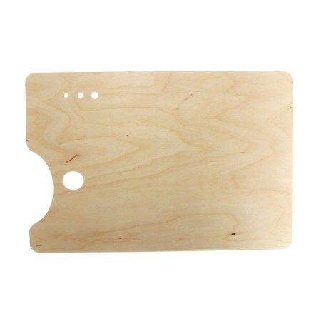 Wooden rectangular palette No. 3, 27 x 40 cm, mix-2