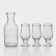 Glass set for wine, 4 items: decanter 1 l, glass 250 ml