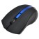 Mouse call 615MW black/blue optical (1200DPI) wireless USB for laptop (3but)
