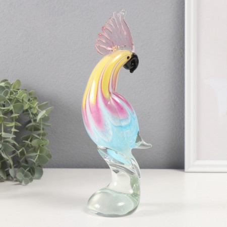 Souvenir glass "Caccade" pastel shades 7x7x25 cm-1