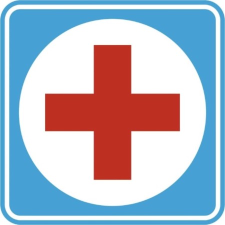 SkyWay sticker "doctor +", GOST, 14 × 14 cm