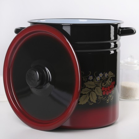 Pan, 12 l, metal cover, induction, color mix-4