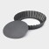 Baking uniform "Jacqueline", d = 13 cm, removable bottom, anti -stick coating, black color