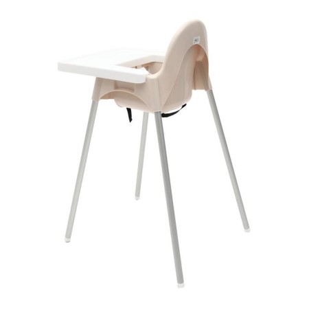 Stool for feeding (beige), plastic-2