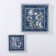 Table of table "poppies", 7 items: 30 × 30 cm - 1 pc, 18 × 18 cm - 6 pcs, color blue
