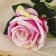 Artificial flowers "Venezuelan rose" 8x23 cm, pink