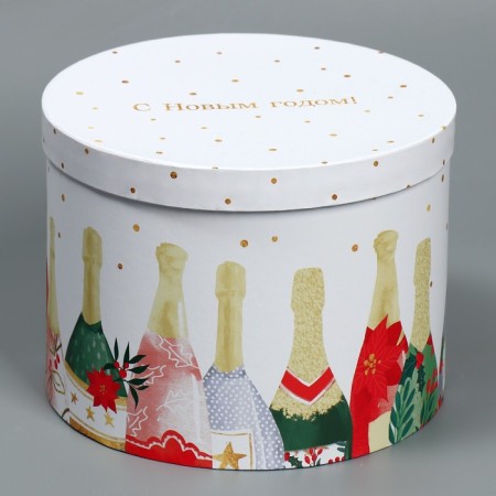 Gift box "Happy New Year", 20 x 14.5 cm, new year