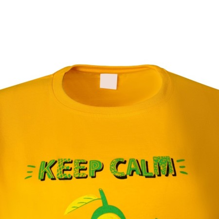 Home female "Avocado" (T -shirt/shorts), yellow/gray color, size 50-7