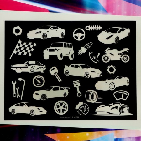 Set for drawing light "Cool races"-2