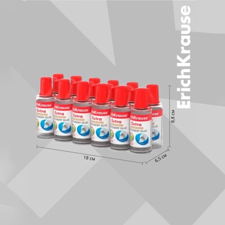 Chancellery Erichkrause, 30 ml, with a plastic applicator, is suitable for paper, cardboard and fabric, frost -resistant-3