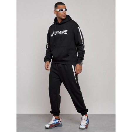Sports suit men's, size 56, black color-1