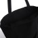 A shop bag without fastening, from textiles, black color