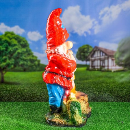 Garden figure "Dwarf with squirrel" large 20x40x75cm-4
