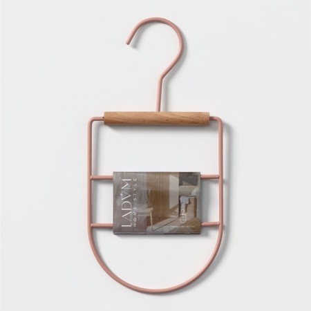 Monnector Organizer for belts and scarves multi -level LADOOM Laconique, 11.5 × 23 × 1.1 cm, pink color-7