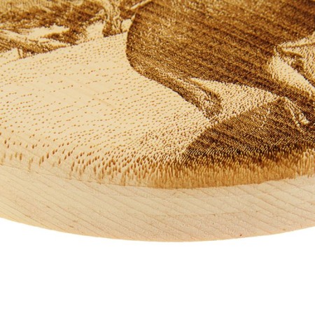 Board from the massif “deer”, round, 18 × 18 cm-2