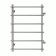 Terminus heated towel rail "Quint" P6, 500x800 mm, side connection, chrome