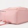 City backpack from textiles, 2 outer pockets, 4 pockets, pink color