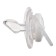 Nipple is an orthodotynic dummy, with a cap, +12 months, white transparent