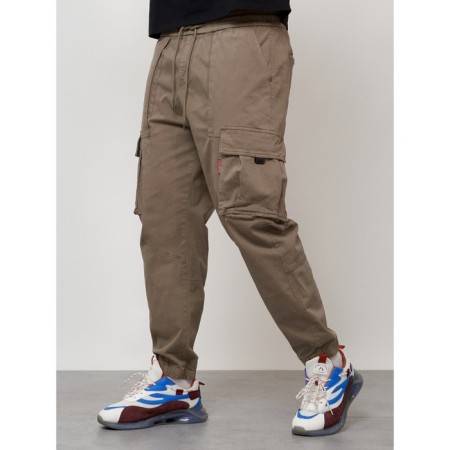 Cargo jeans, size 48, beige color-5