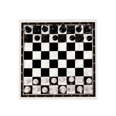 Шахматы 50 х 50 см, король h-9.8 см, d-4.2 см, фигуры пластик-1